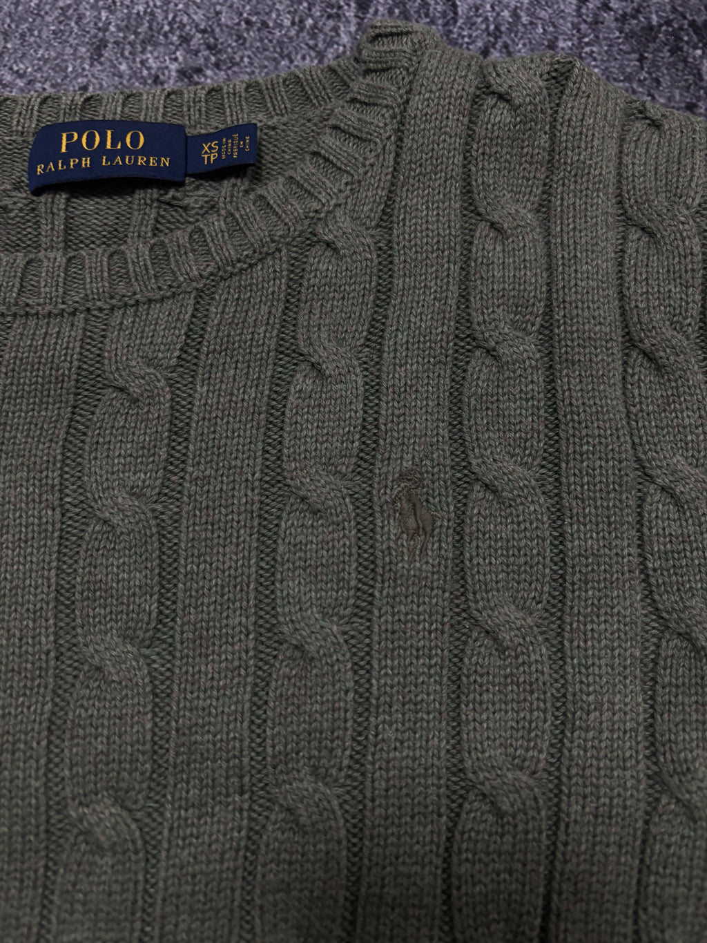 Ralph Lauren Zopfmuster Pullover (xs)