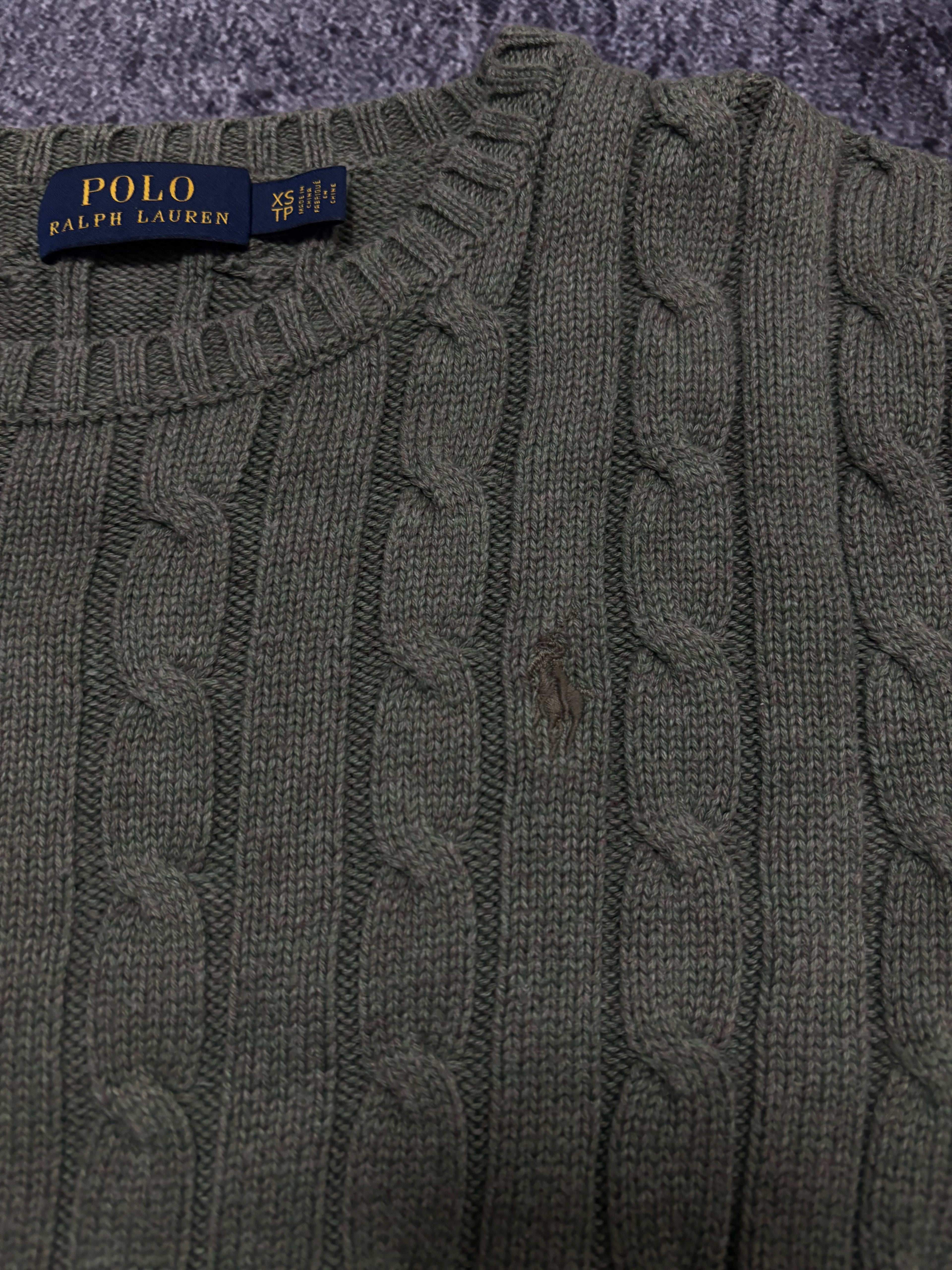 Ralph Lauren Zopfmuster Pullover (xs)