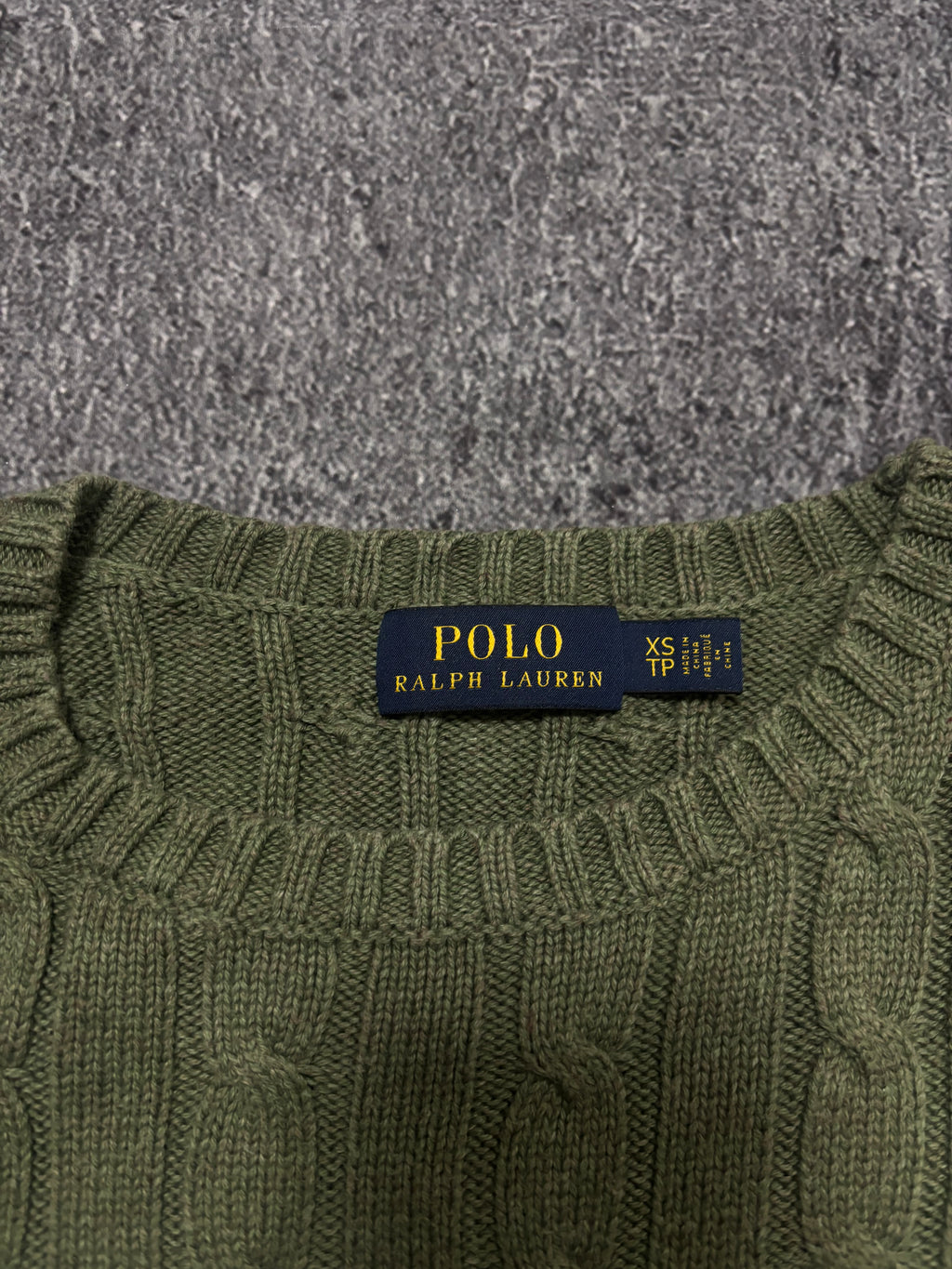 Ralph Lauren Zopfmuster Pullover (xs)