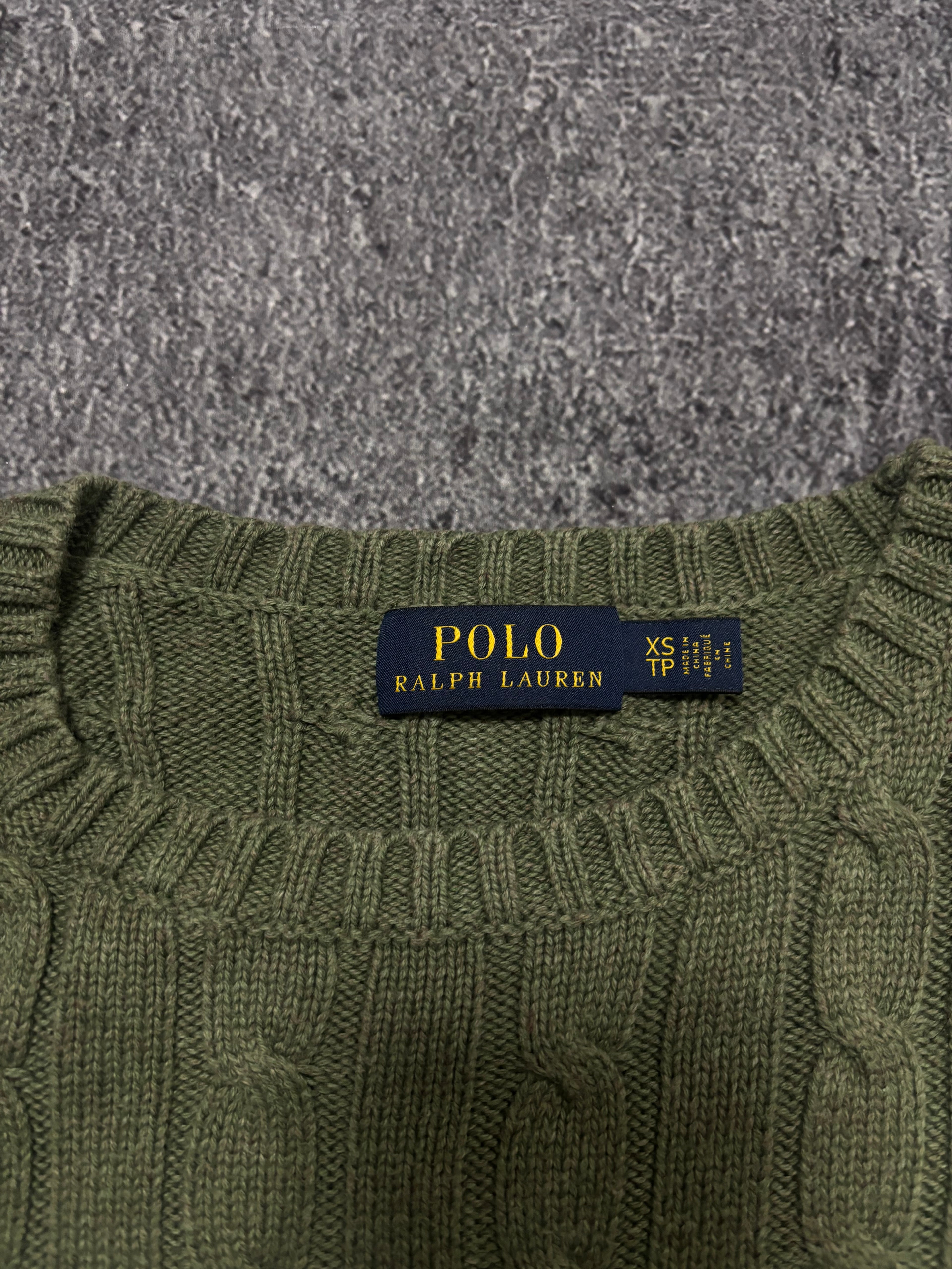 Ralph Lauren Zopfmuster Pullover (xs)