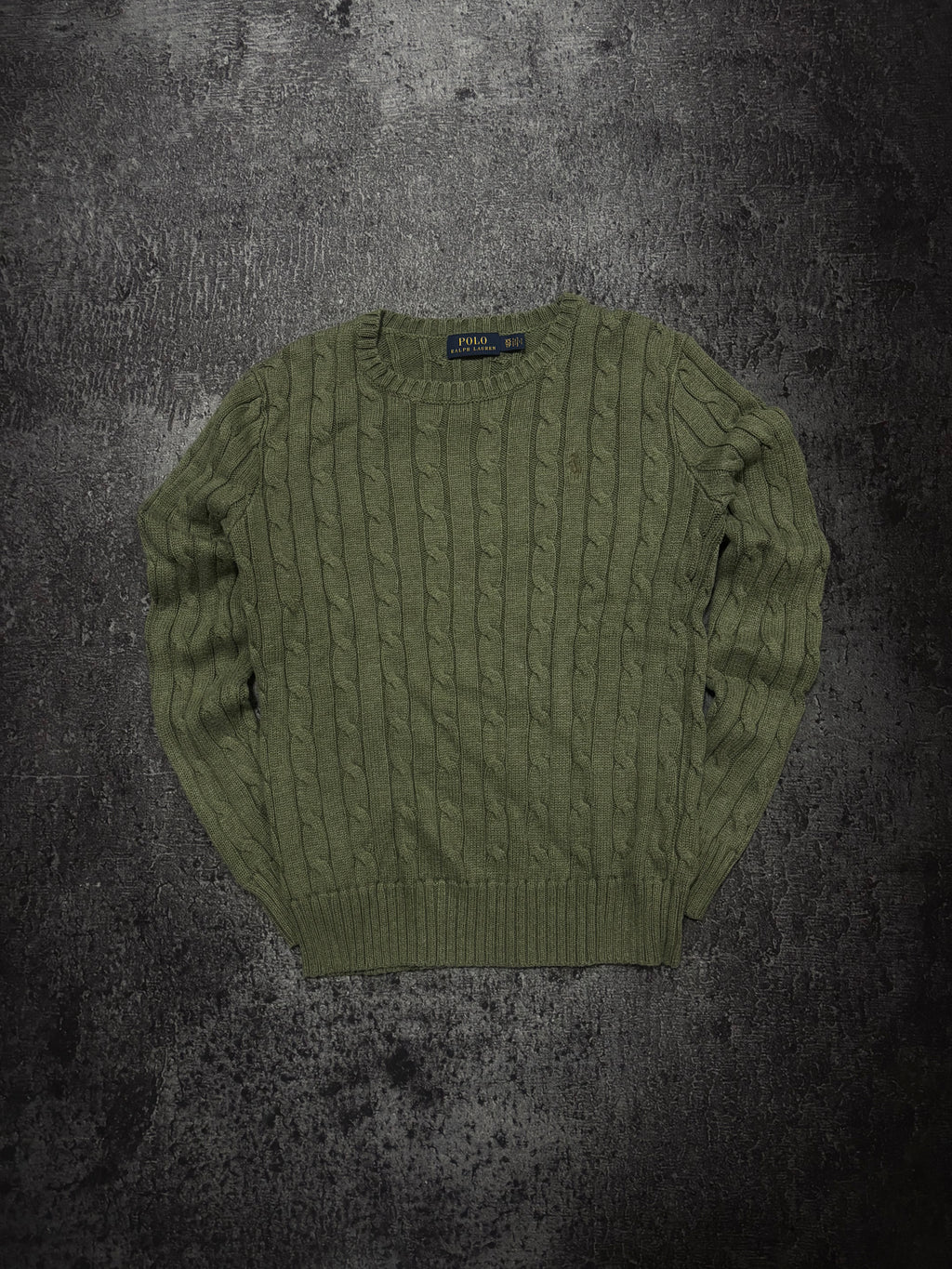 Ralph Lauren Zopfmuster Pullover (xs)
